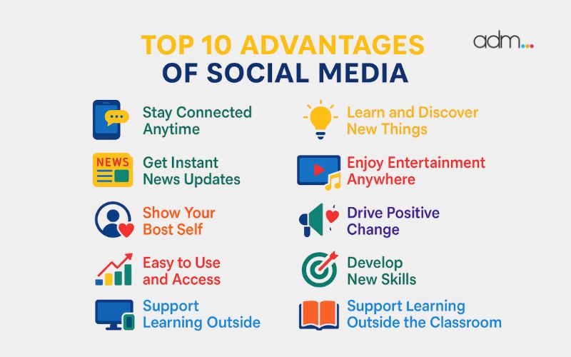 Top 10 Advantages of Social Media